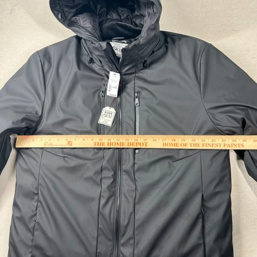 Jos A Bank Jacket Mens 2xl Tailored Fit Soft Shell Hooded Full Zip Lined‎ Puffy